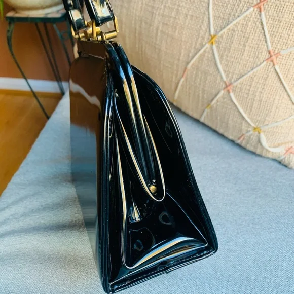 Vintage patent leather bag - Picture 6 of 10
